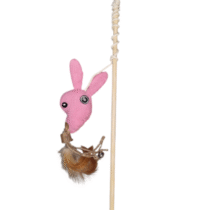 Caña para gatos con peluche y cascabel