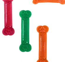 Juguete Hueso plástico para perro masticable