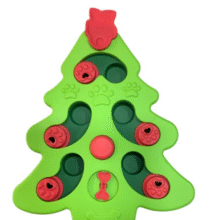 Plato interactivo forma árbol de navidad