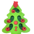 Plato interactivo forma árbol de navidad
