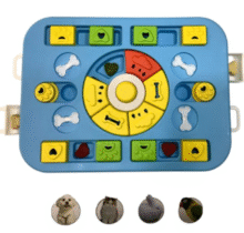 Plato interactivo tipo puzzle comida Perros, gatos 